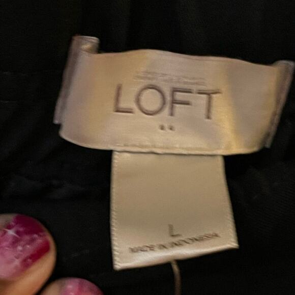 Loft Red & Navy Tween Mini Skirt, Faux Pockets - NWT - L - Picture 6 of 7